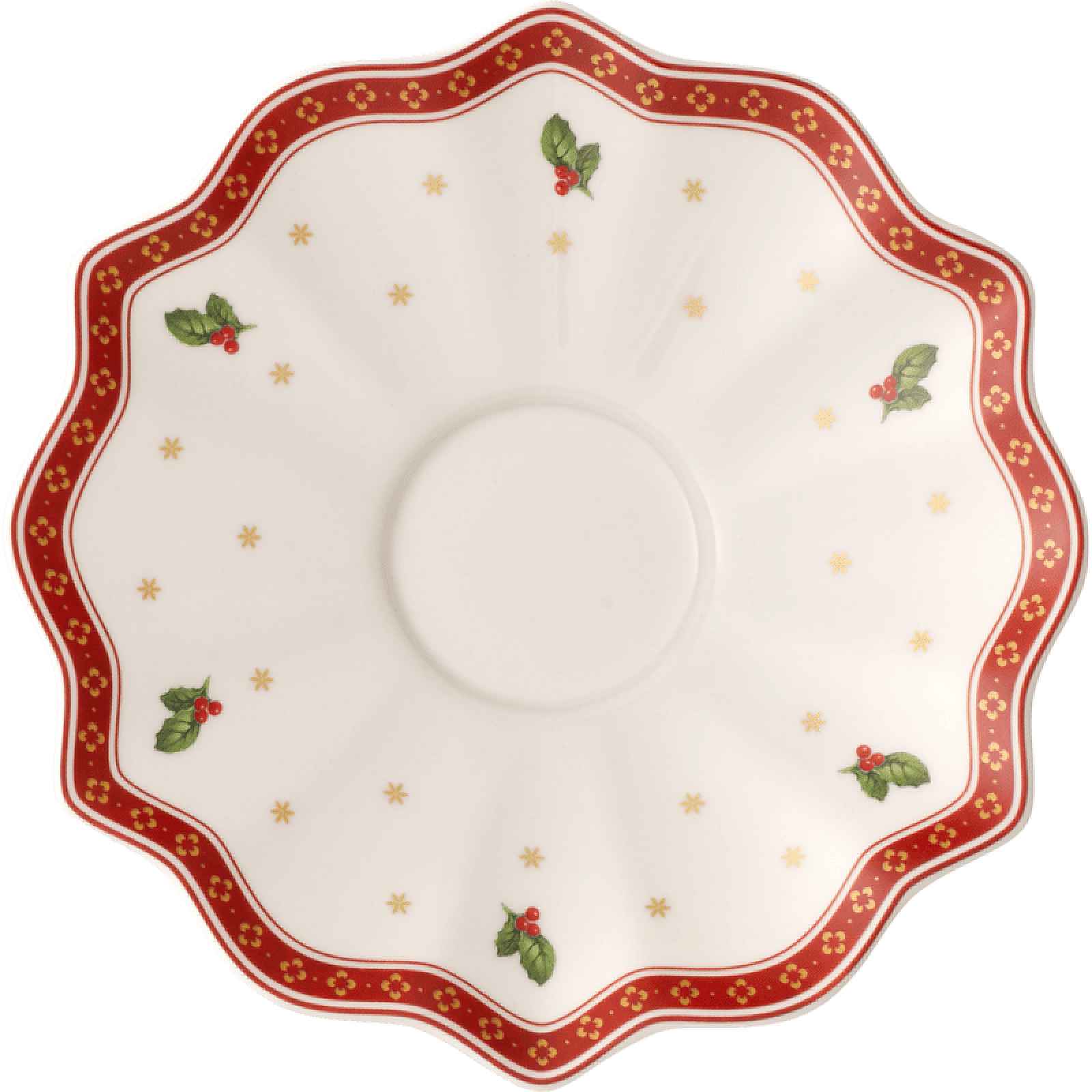 Villeroy & Boch Toy´s Delight vánoční čajový / kávový podšálek, bílý, 17 cm