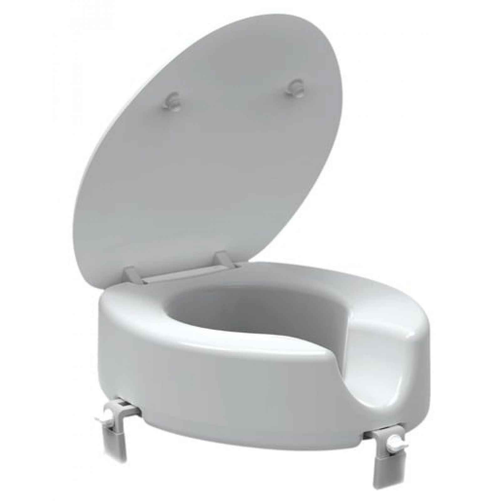 Zvýšené sedátko 12 cm na WC pro seniory, bílá INVALWCSED