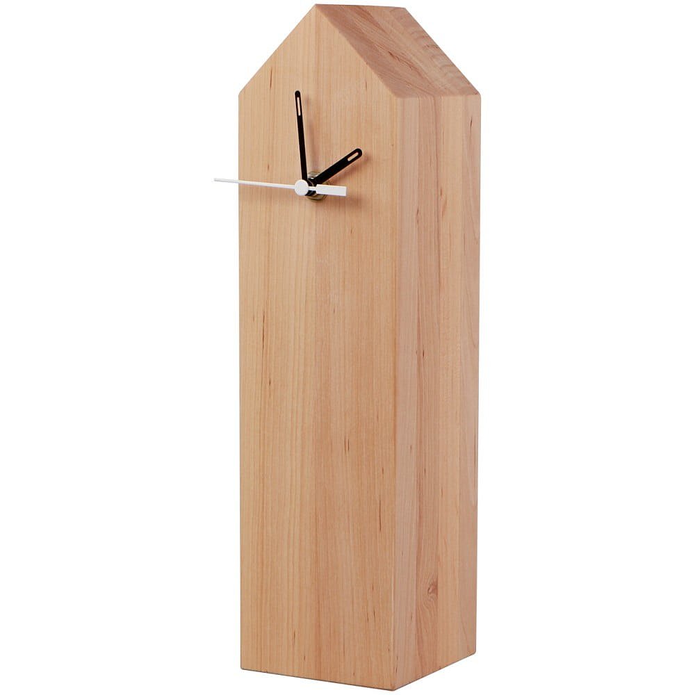 Stolní hodiny z olšového dřeva Nørdifra Blocks House
