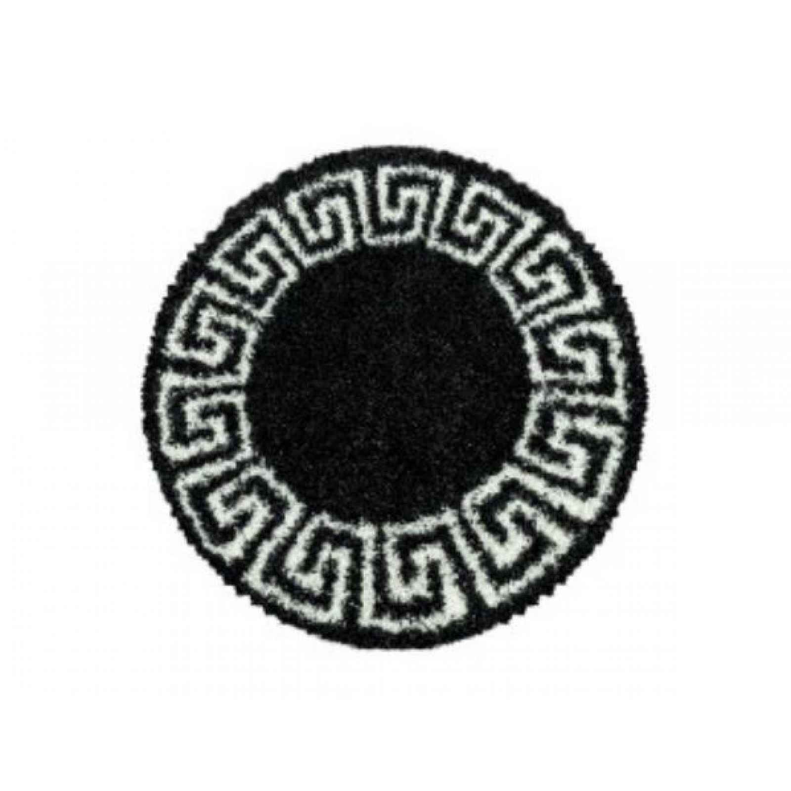 Kusový koberec Hera Shaggy 3301 anthrazit kruh
