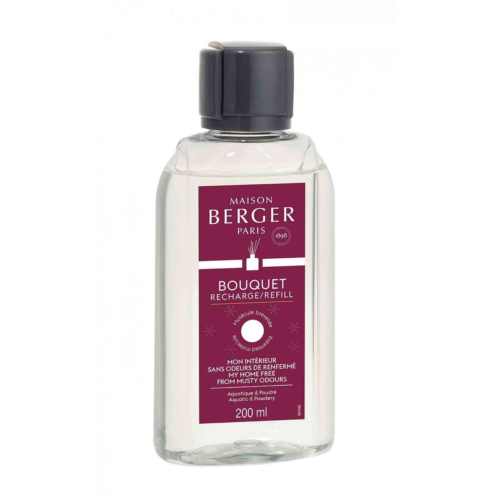 Maison Berger Paris Náplň do difuzéru Můj domov bez zápachu zatuchliny – Aquatic & powdery vůně, 200 ml 6766