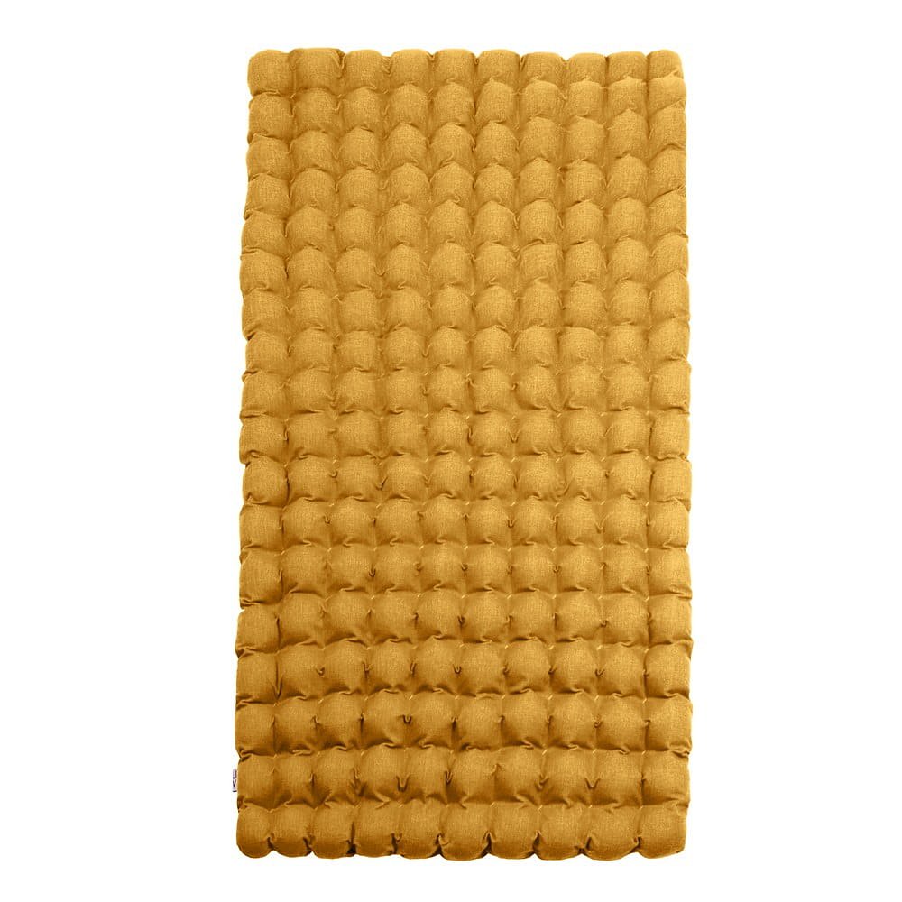 Tmavě žlutá relaxační masážní matrace Linda Vrňáková Bubbles 110 x 200 cm