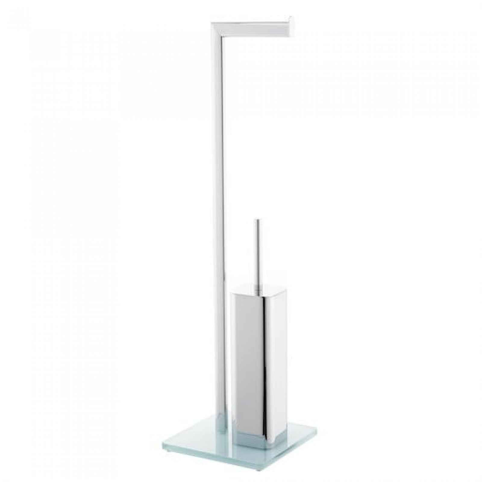 Wc štětka Optima Glass chrom/bílá GLASDRZSTETB