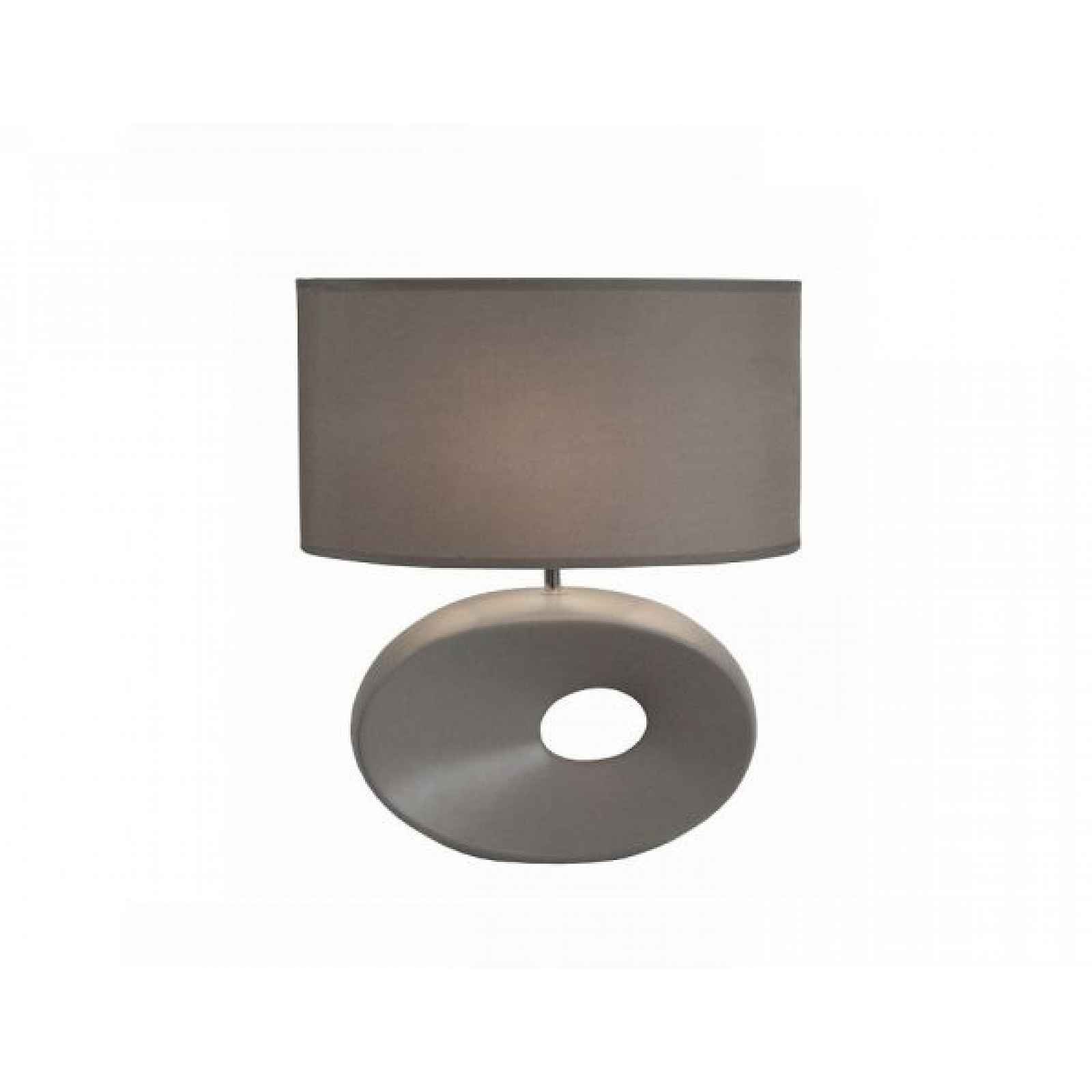 Keramická stolní lampa QENNY TYP 11, šedá