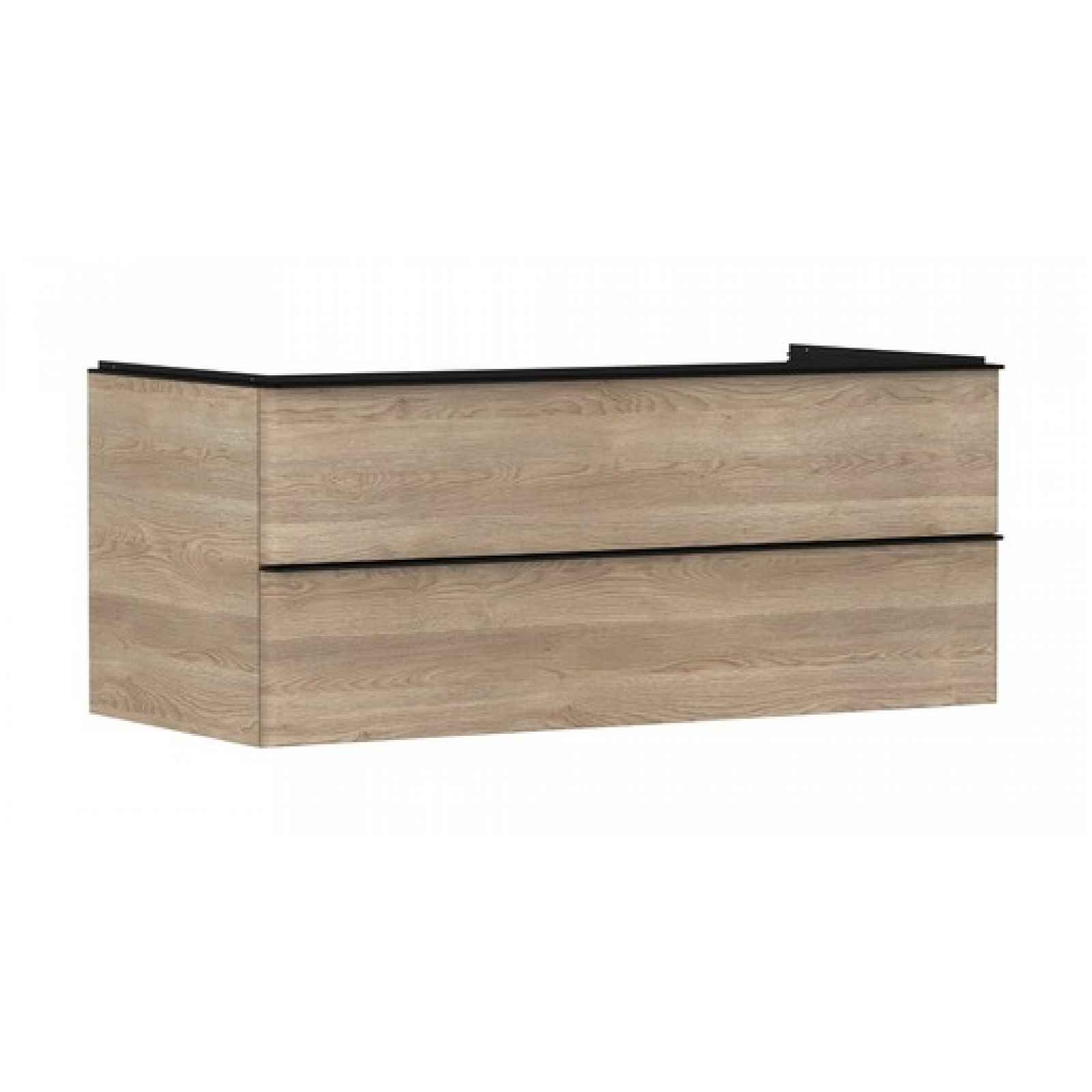 Skříňka pod umyvadlo pod desku Hansgrohe Xelu Q 118x49,5x55 cm přírodní dub 54084670