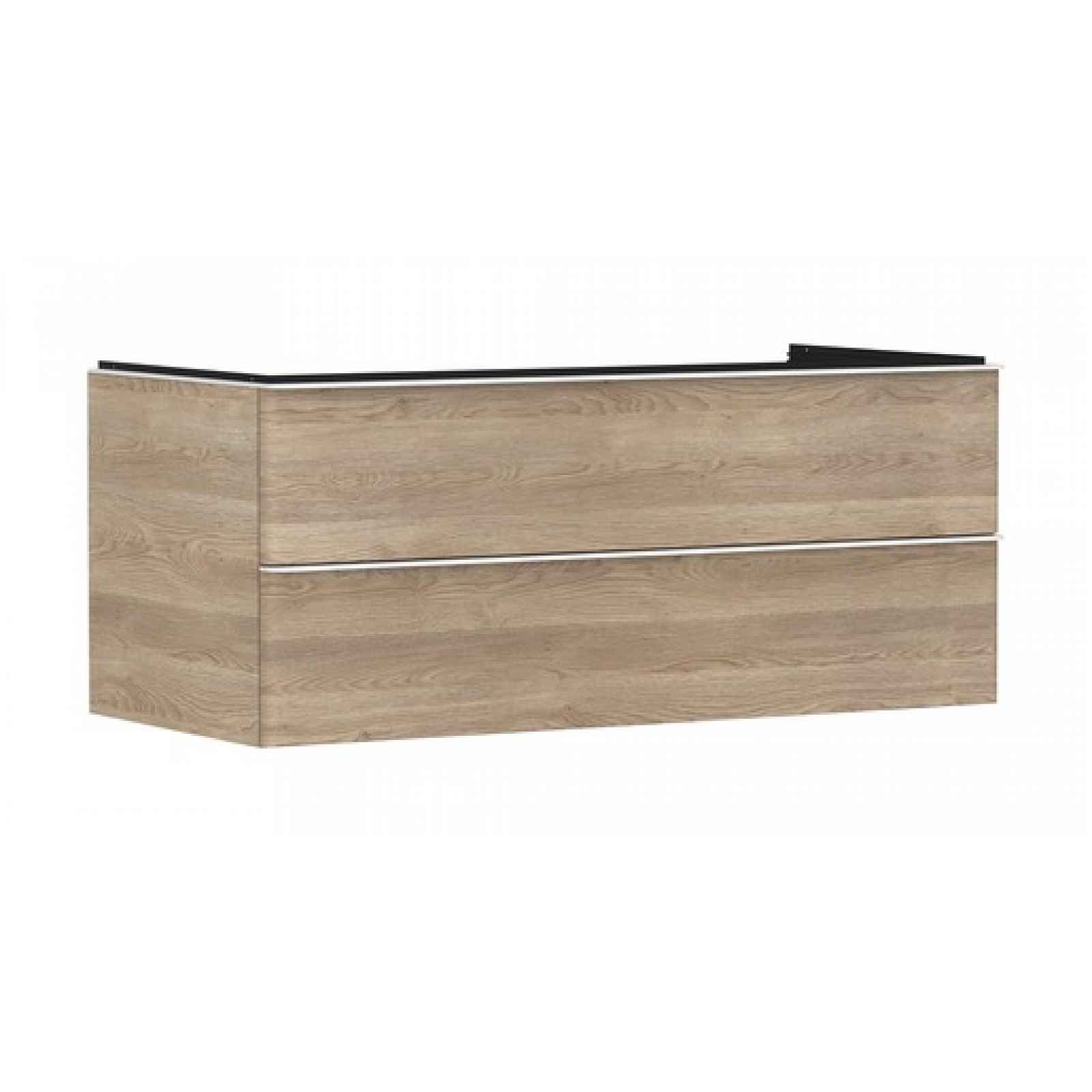 Skříňka pod umyvadlo pod desku Hansgrohe Xelu Q 118x49,5x55 cm přírodní dub 54084700
