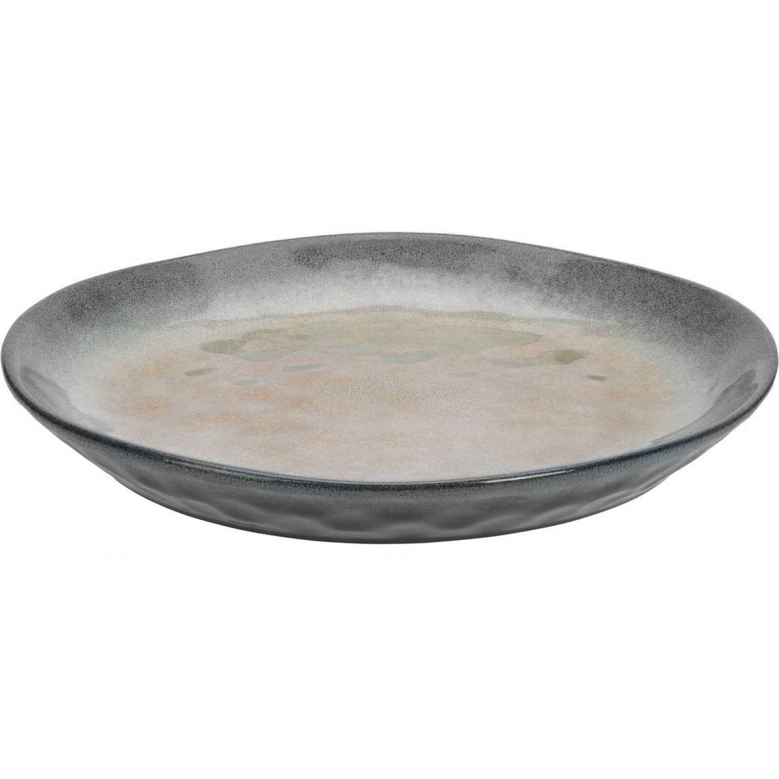 Kameninový dezertní talíř Dario, 20 cm, hnědá