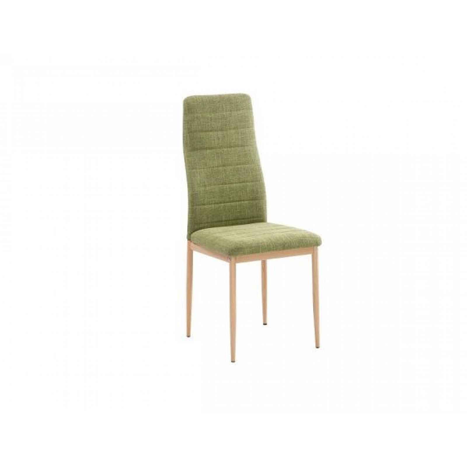 Židle, zelená látka / kov, COLETA NOVA