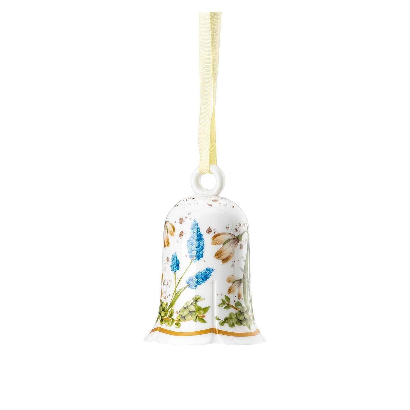 Rosenthal  Velikonoční závěsná dekorace porcelánový zvonek "Jarní ráno"