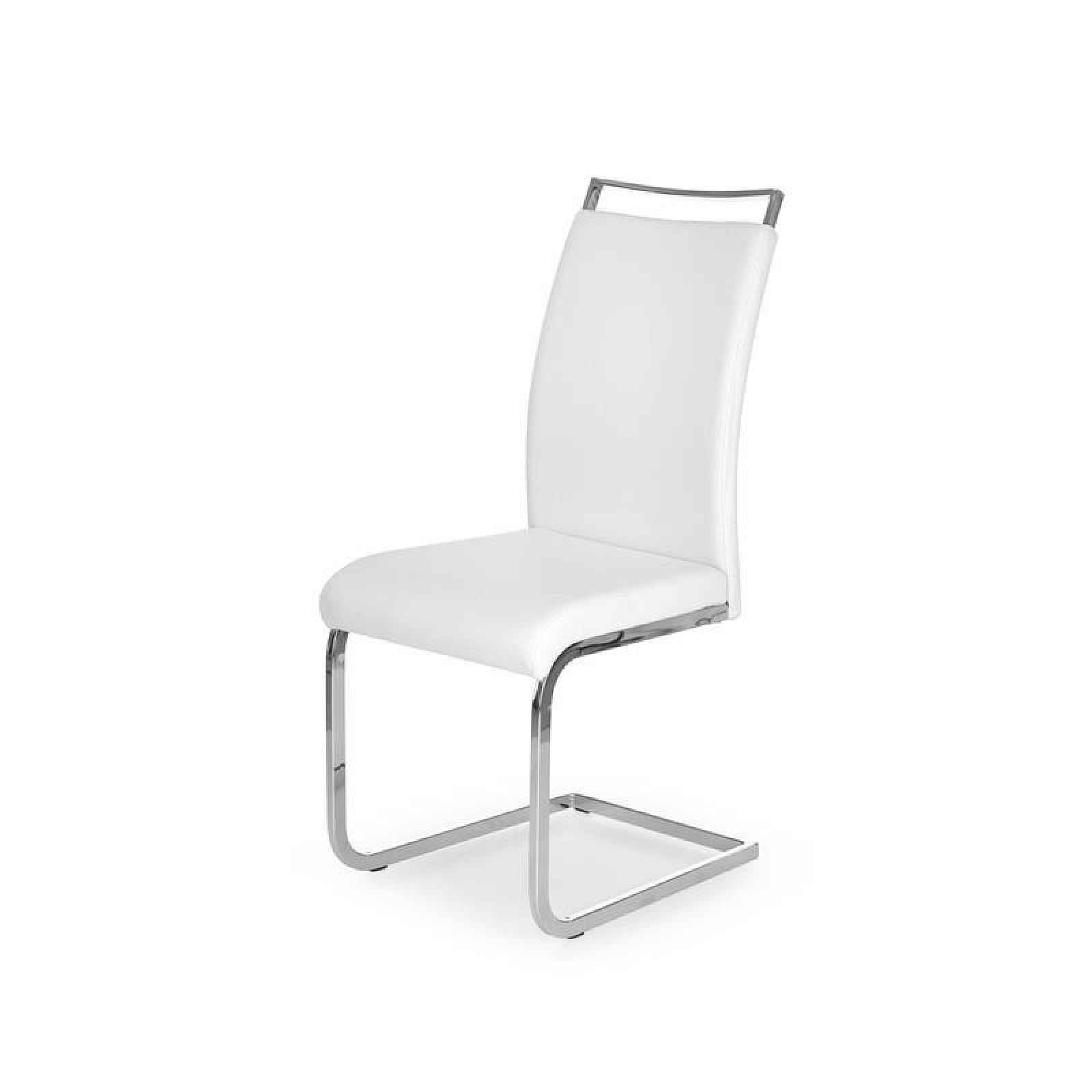 Moderní jídelní židle bílá