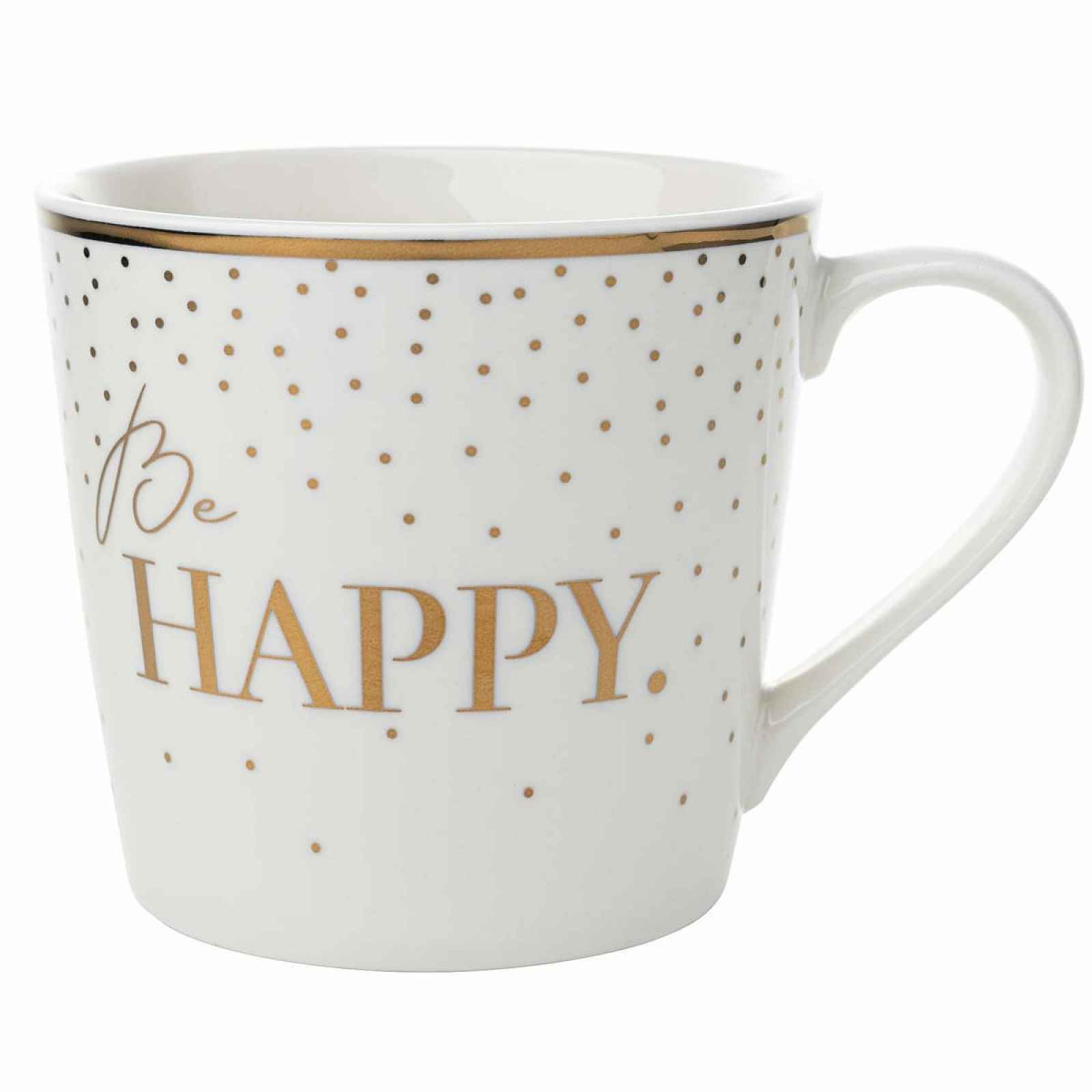 Florina Porcelánový hrnek Gold Happy, 400 ml