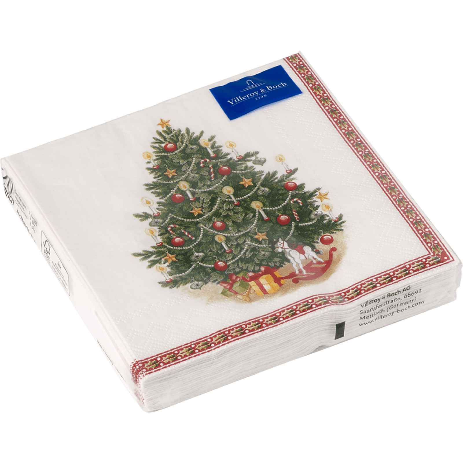 Villeroy & Boch Winter Specials vánoční ubrousky, stromeček, 33 x 33 cm