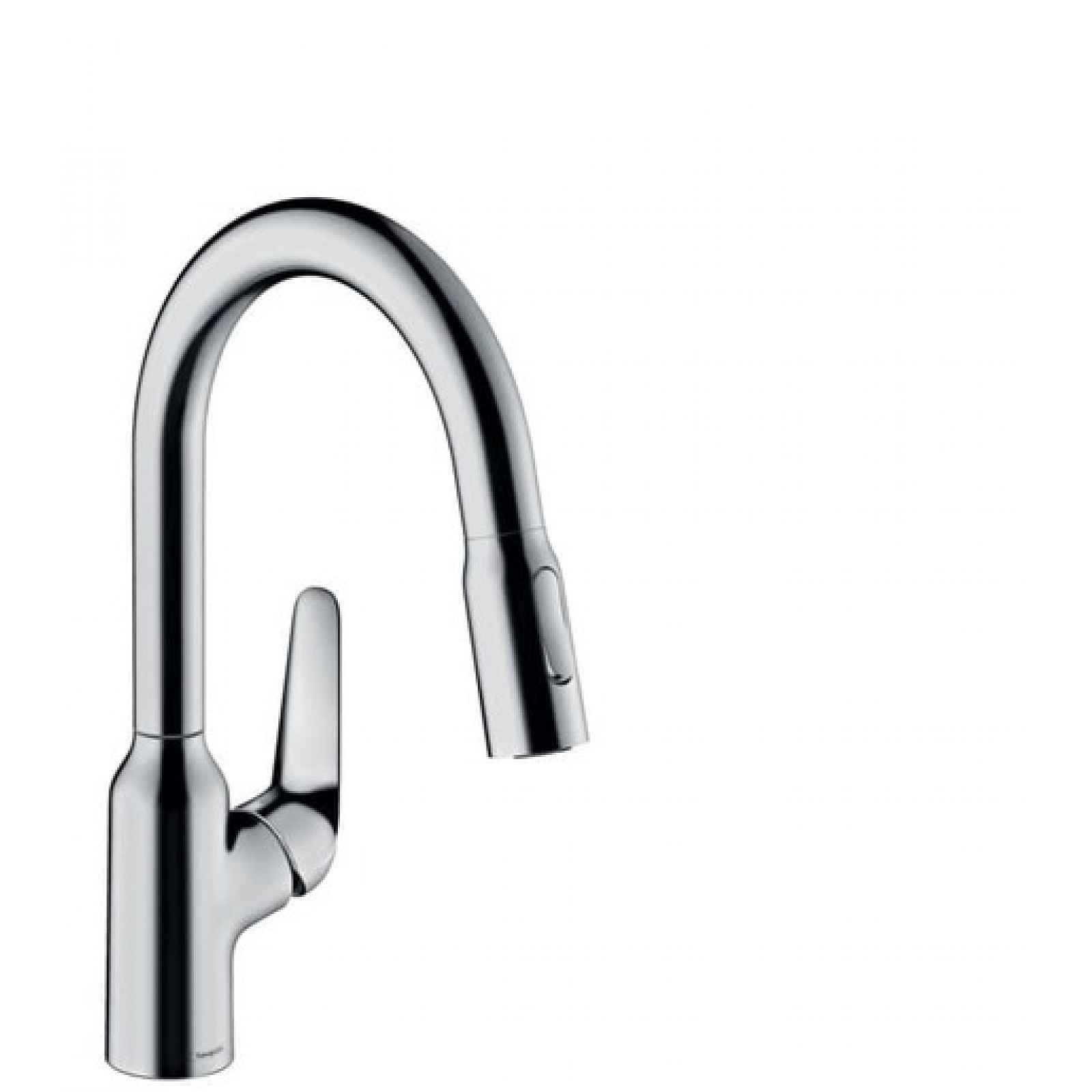 Dřezová baterie Hansgrohe Focus s vytahovací sprškou, 2 proudy chrom 71821000