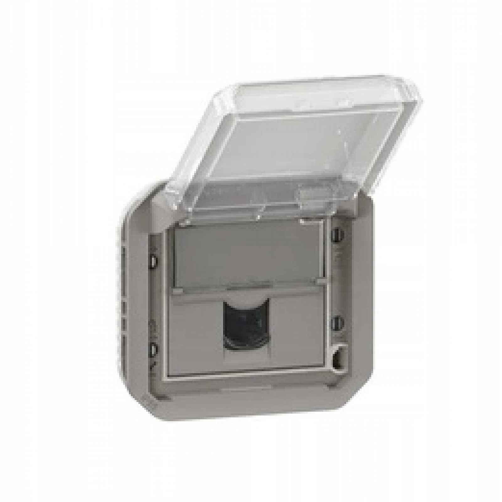 Nové Plexo Zásuvka RJ45 Utp kategorie 6, mechanismus šedá Legrand 069561L