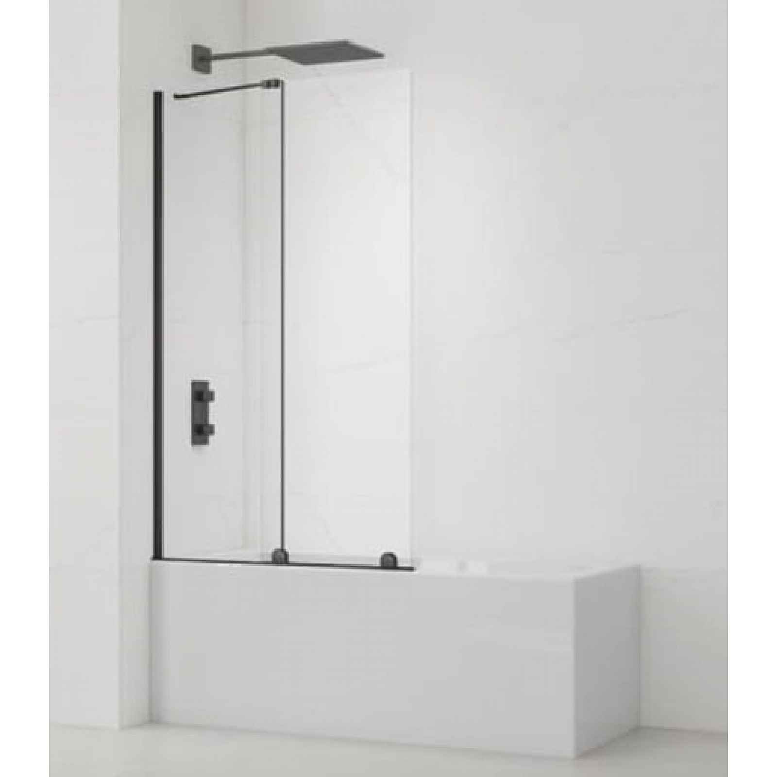 Vanová zástěna Swiss Aqua Technologies X-motion 150x75 cm černá SATWIXMVZ150C