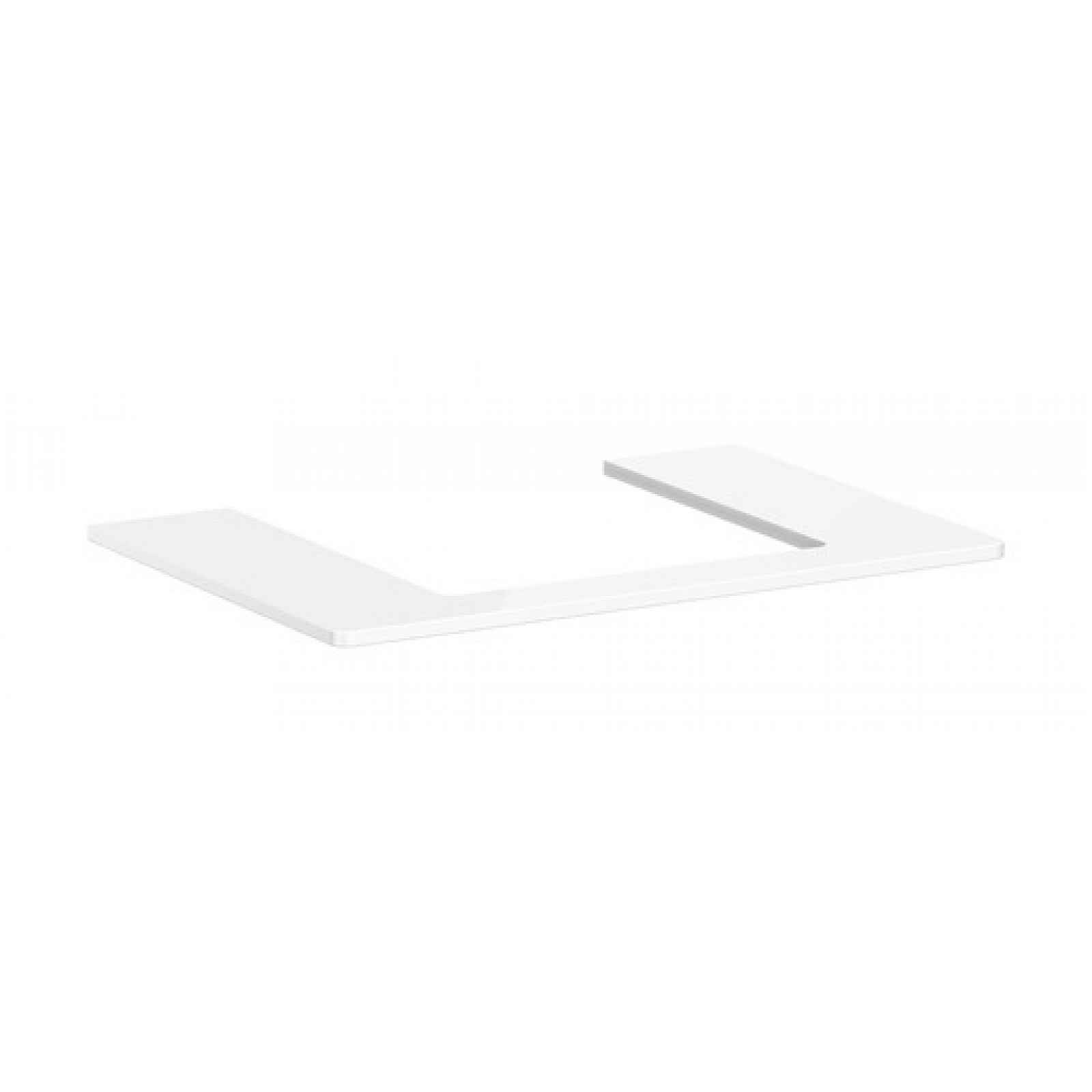 Deska pod umyvadlo Hansgrohe Xelu Q 78x1,6x55 cm bílá lesklá 54094050