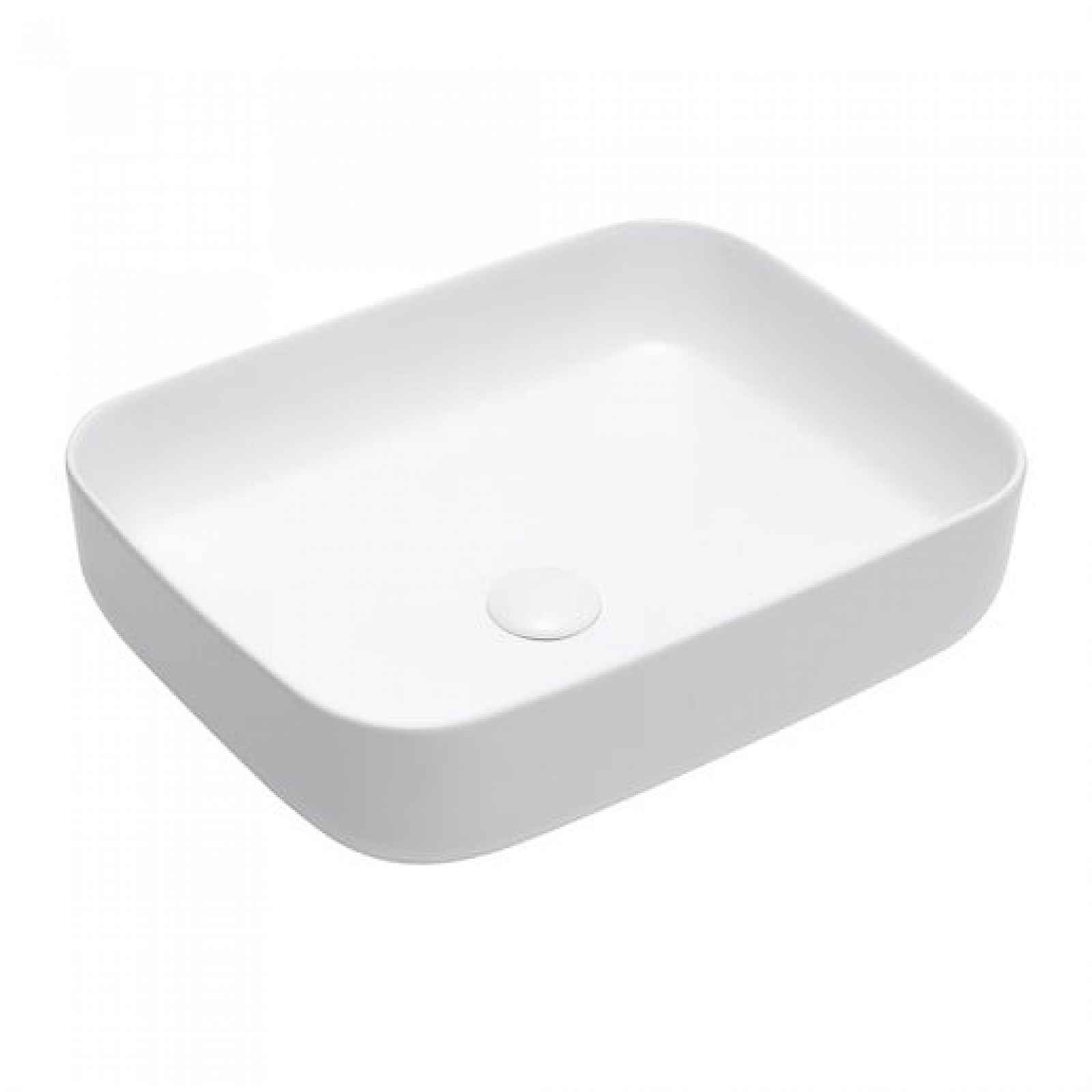 Umyvadlo na desku SAT Infinitio 50x39 cm mat bez otvoru pro baterii SATINF5039M