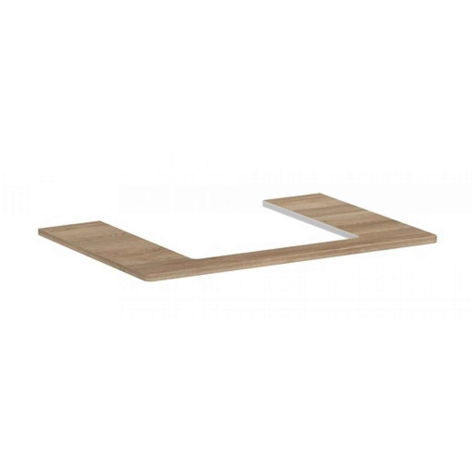 Deska pod umyvadlo Hansgrohe Xelu Q 78x1,6x55 cm přírodní dub 54094230