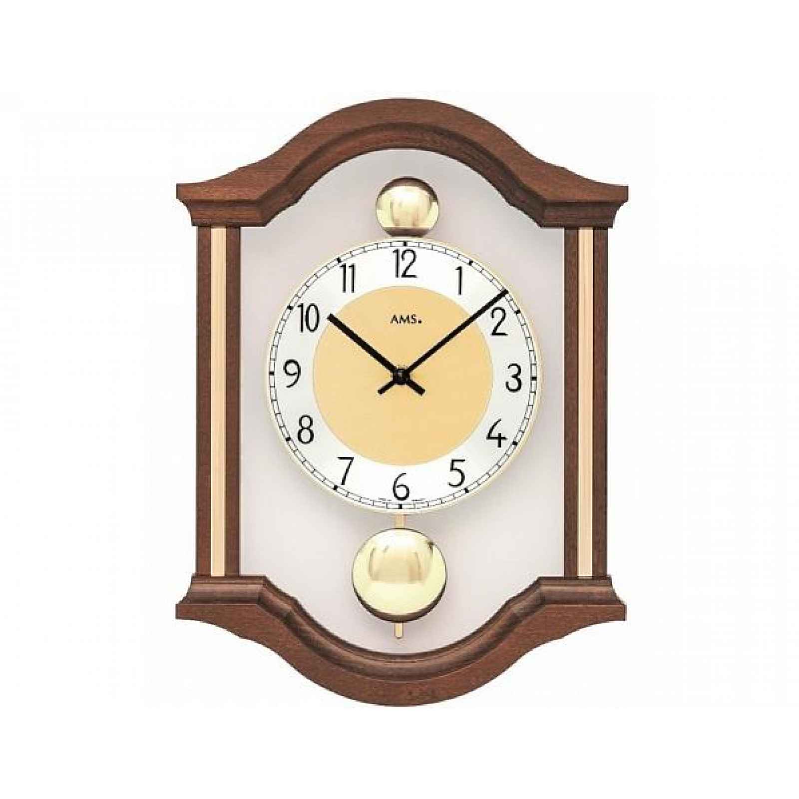 Kyvadlové nástěnné hodiny 7447/1 AMS 34cm