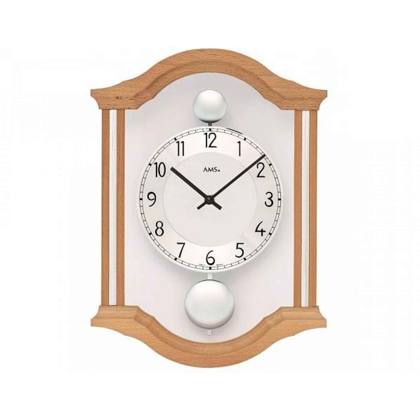 Kyvadlové nástěnné hodiny 7447/18 AMS 34cm