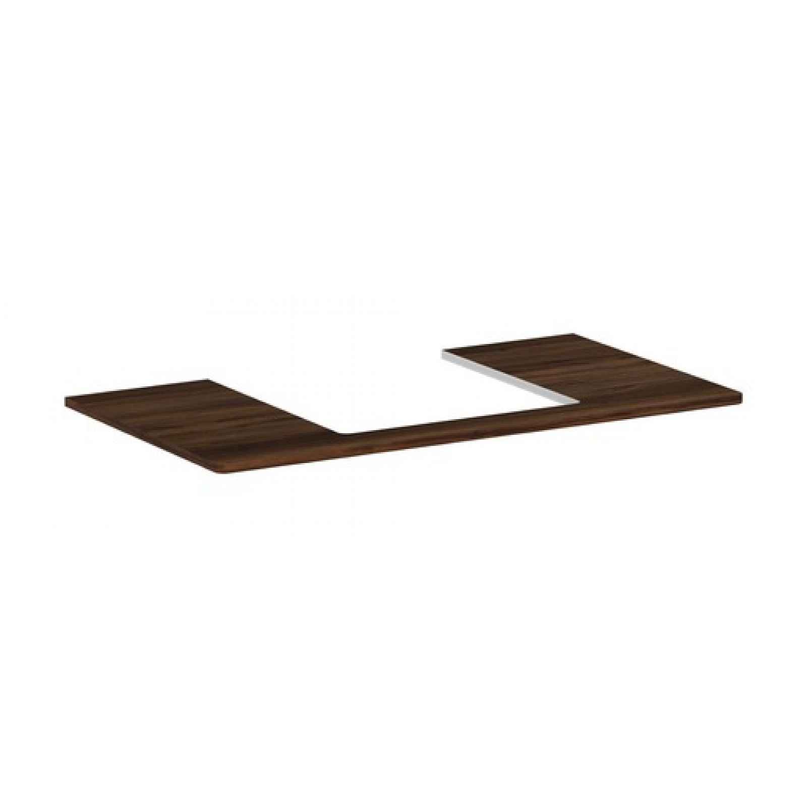 Deska pod umyvadlo Hansgrohe Xelu Q 980x1,6x55 cm tmavý ořech 54095630