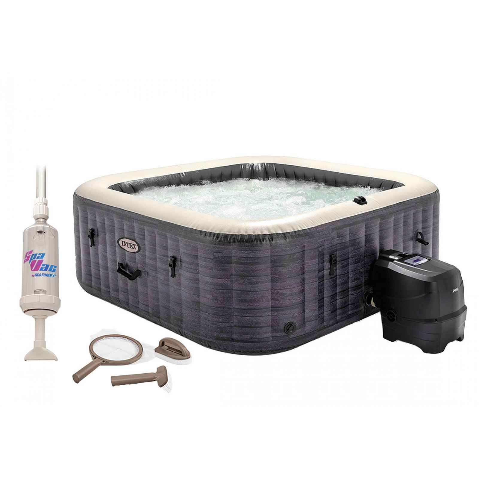 Marimex Vířivý bazén Pure Spa - Bubble Greystone Deluxe 4 AP + výhodná sada příslušenství - 19900148