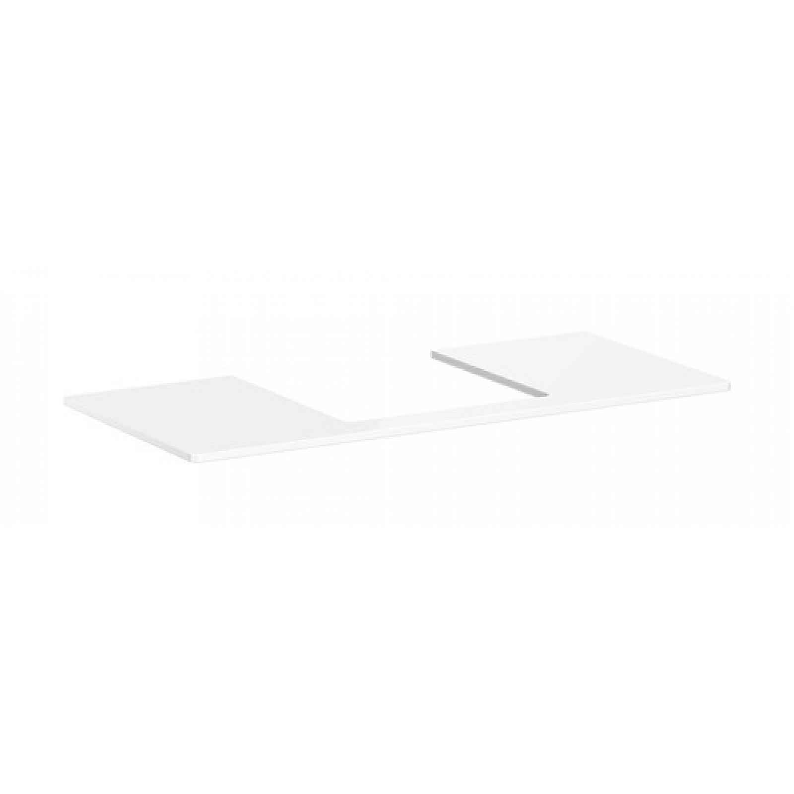 Deska pod umyvadlo Hansgrohe Xelu Q 118x1,6x55 cm bílá lesklá 54096050