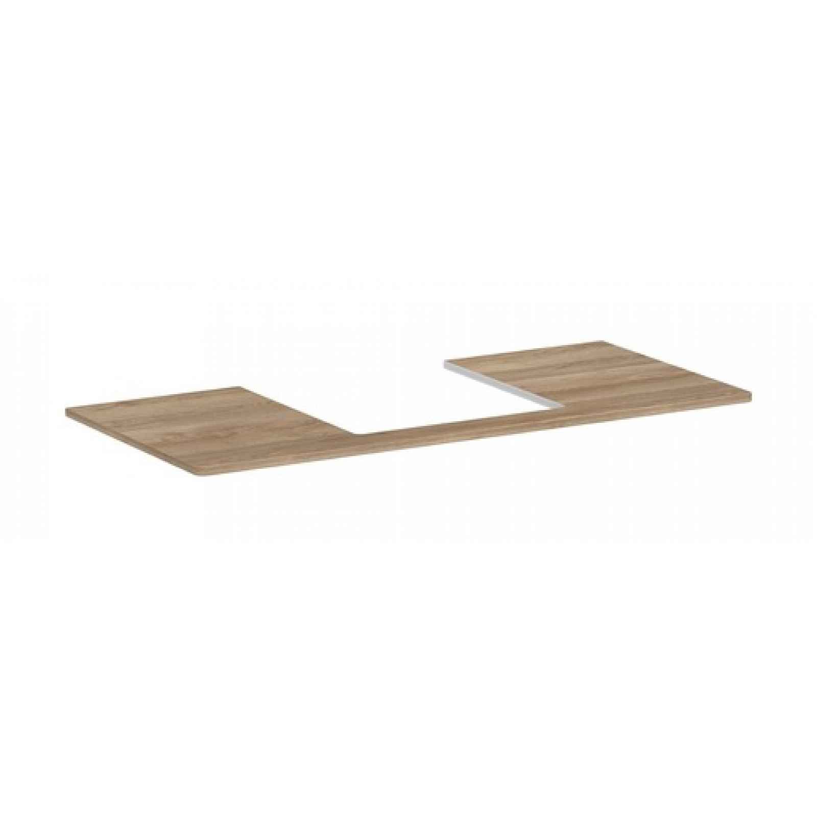 Deska pod umyvadlo Hansgrohe Xelu Q 118x1,6x55 cm přírodní dub 54096230