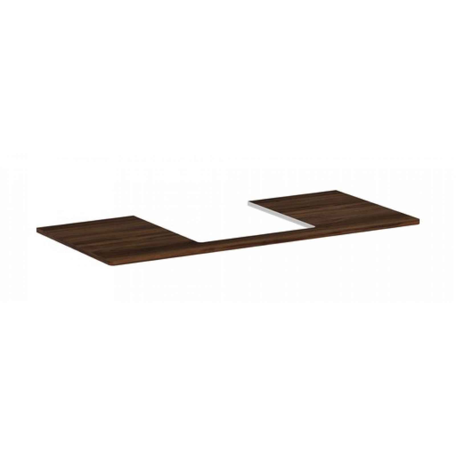 Deska pod umyvadlo Hansgrohe Xelu Q 118x1,6x55 cm tmavý ořech 54096630