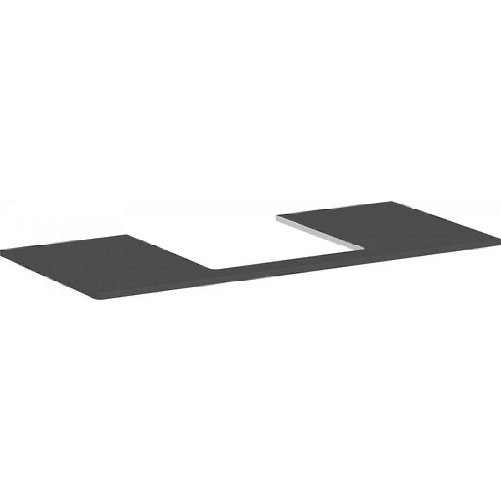 Deska pod umyvadlo Hansgrohe Xelu Q 118x1,6x55 cm šedá matná 54096910