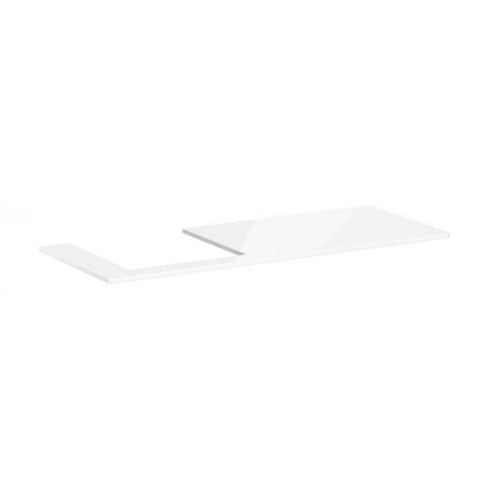 Deska pod umyvadlo Hansgrohe Xelu Q 136x1,6x55 cm bílá lesklá 54097050