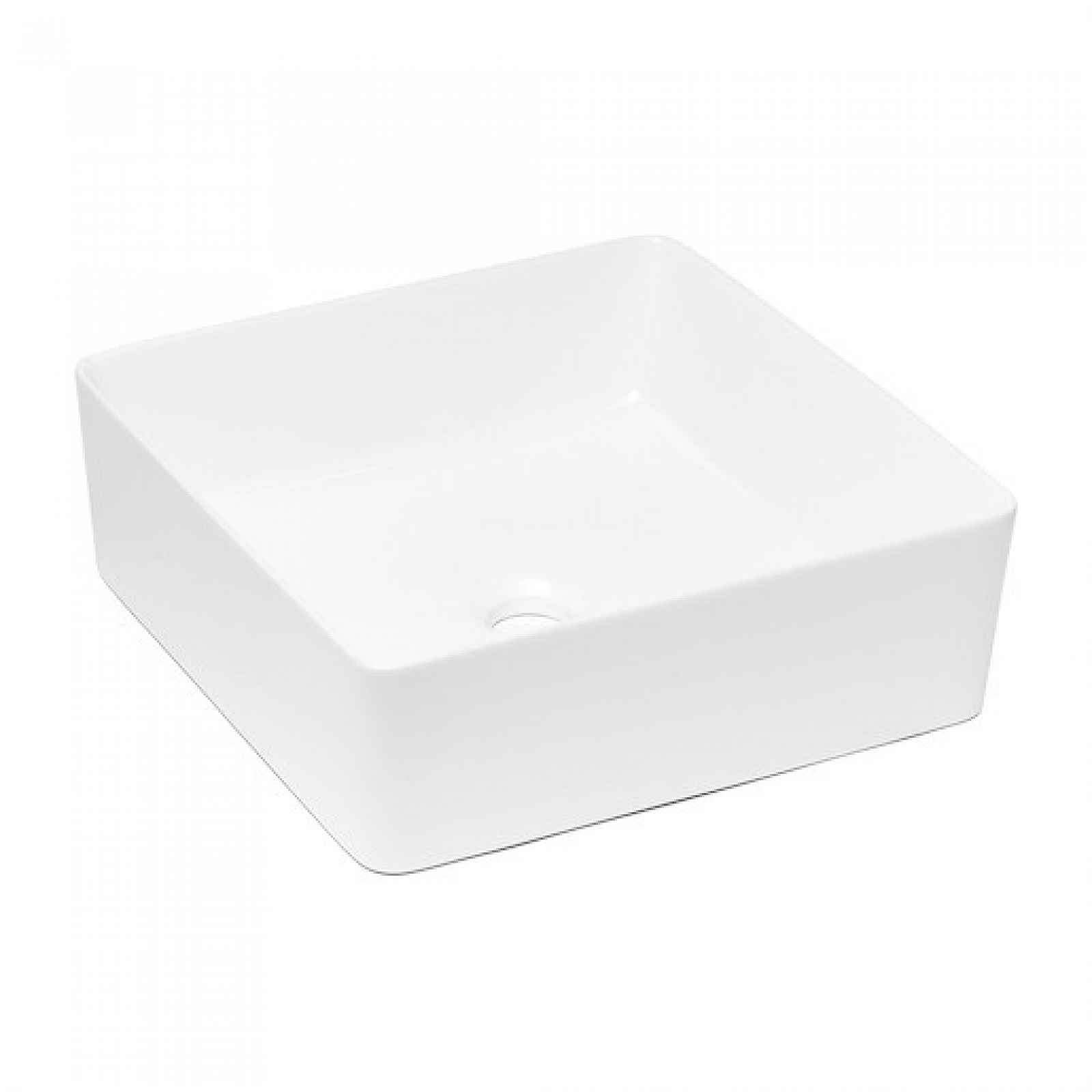 Umyvadlo na desku Triomini Slim 39x39 cm bez přepadu SLM3939Q