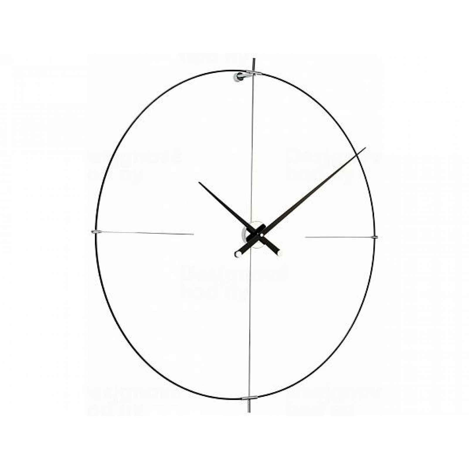 Designové nástěnné hodiny Nomon Bilbao L black 110cm
