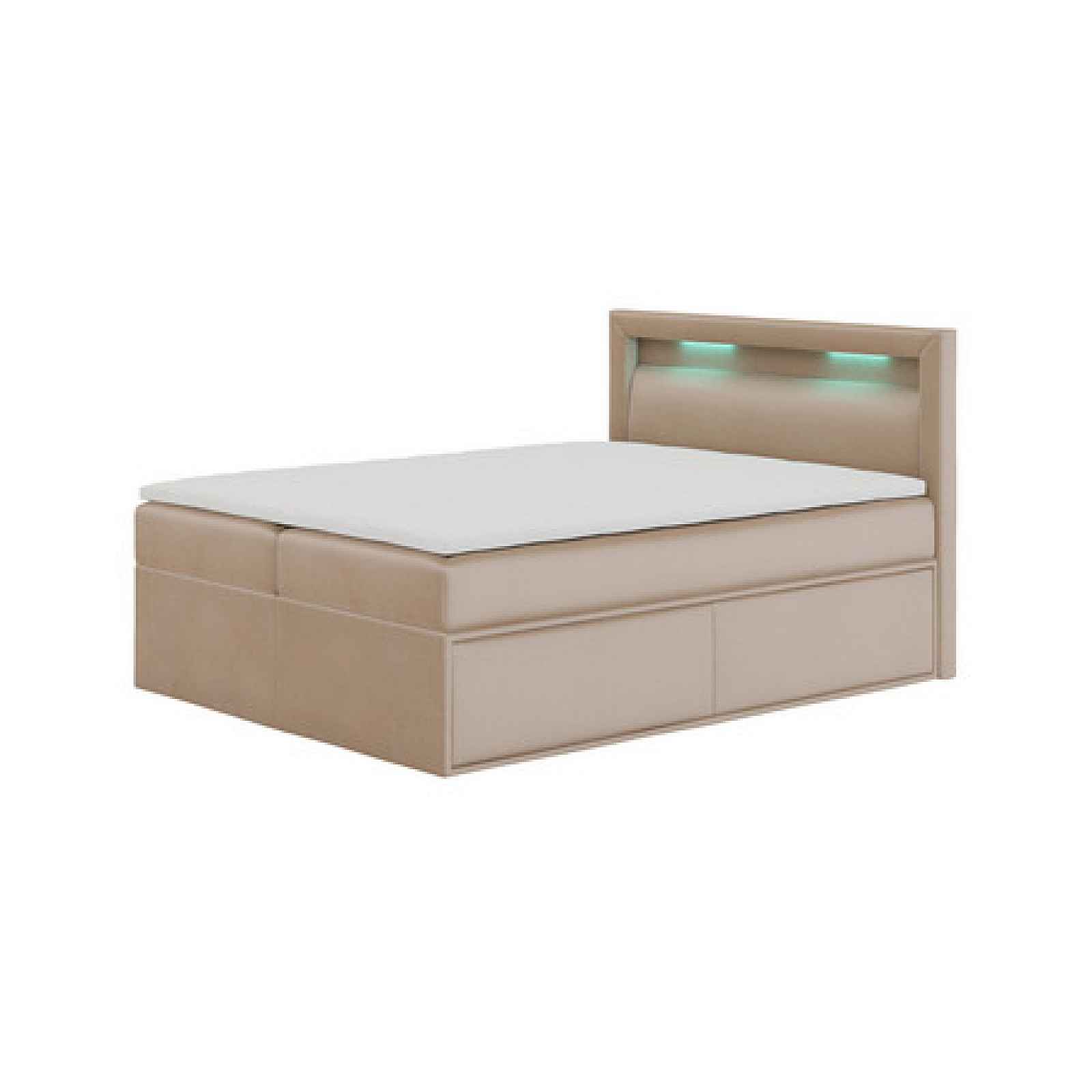 Čalouněná postel PRADA rozměr 180x200 cm Béžová