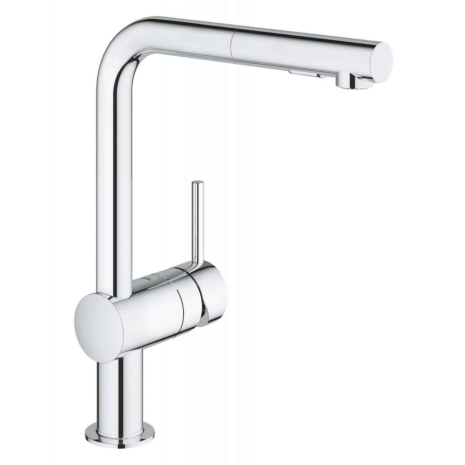 Dřezová baterie Grohe Minta s vytahovací sprškou chrom 30274000