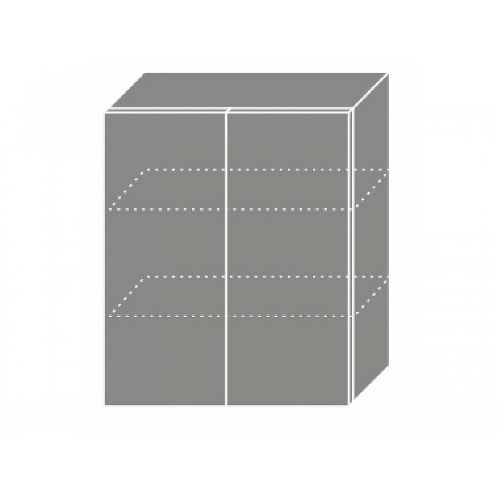 QUANTUM, skříňka horní W3 60, white mat/grey