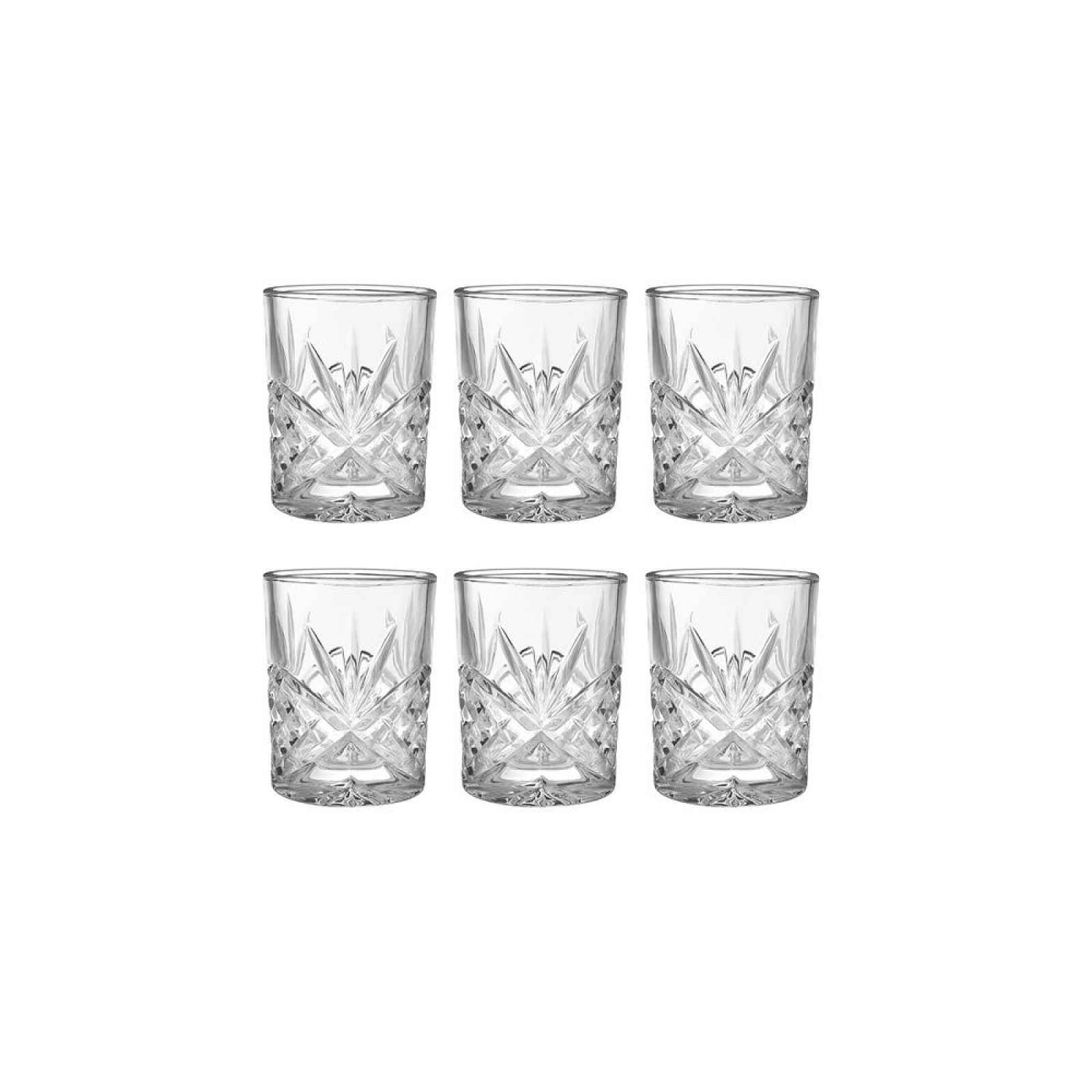 Butlers CRYSTAL CLUB Sada sklenic na lihoviny 90 ml set 6 ks