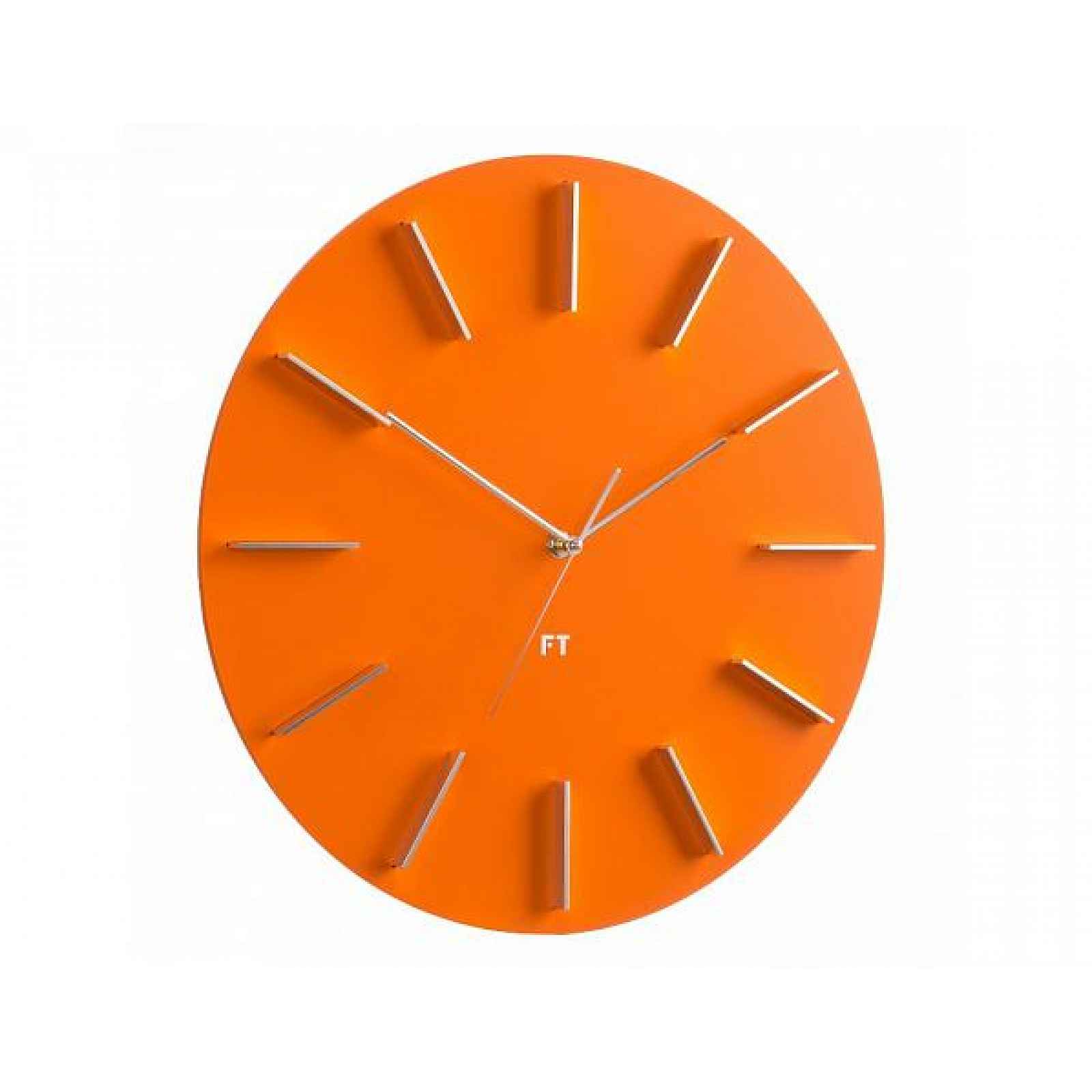 Designové nástěnné hodiny Future Time FT2010OR Round orange 40cm