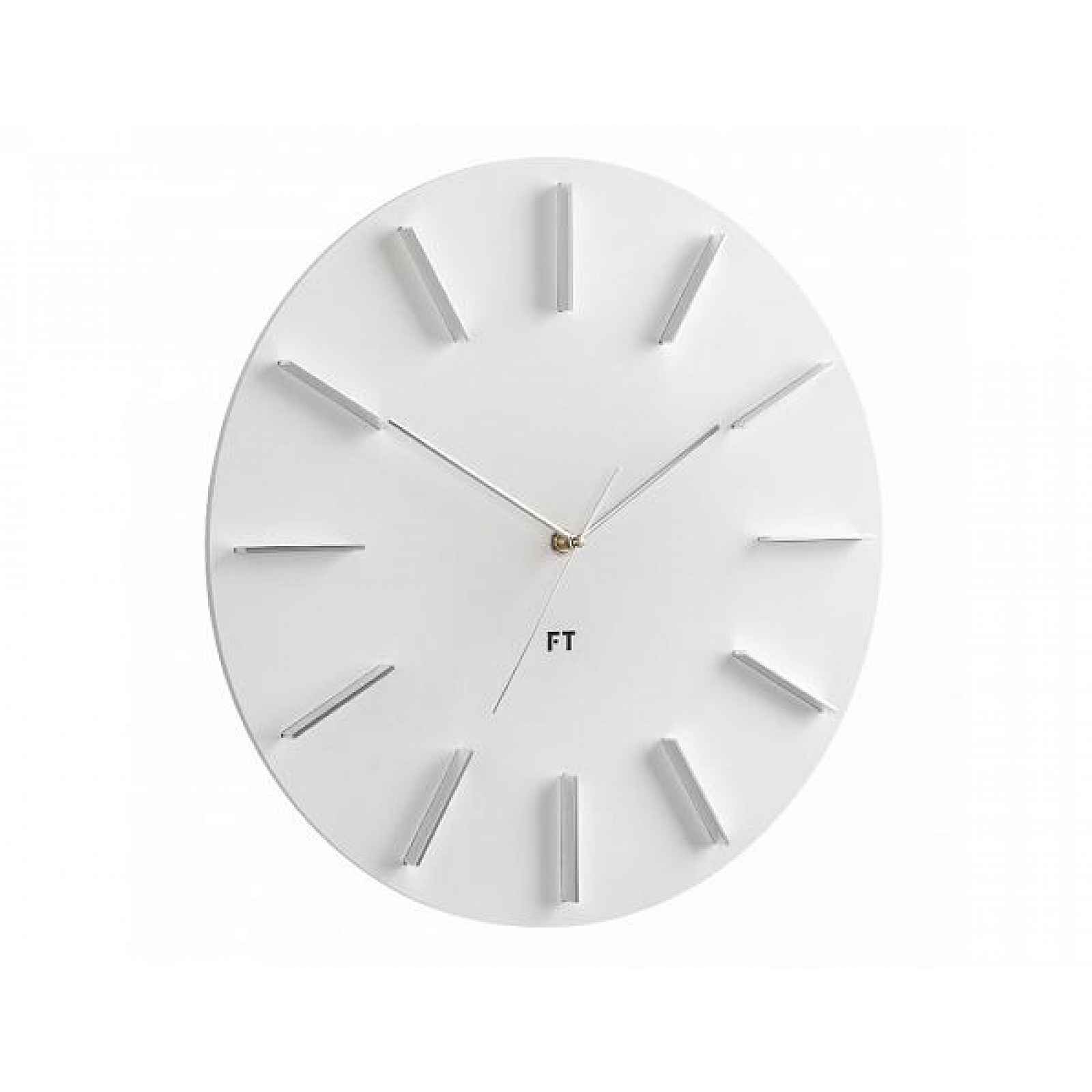 Designové nástěnné hodiny Future Time FT2010WH Round white 40cm