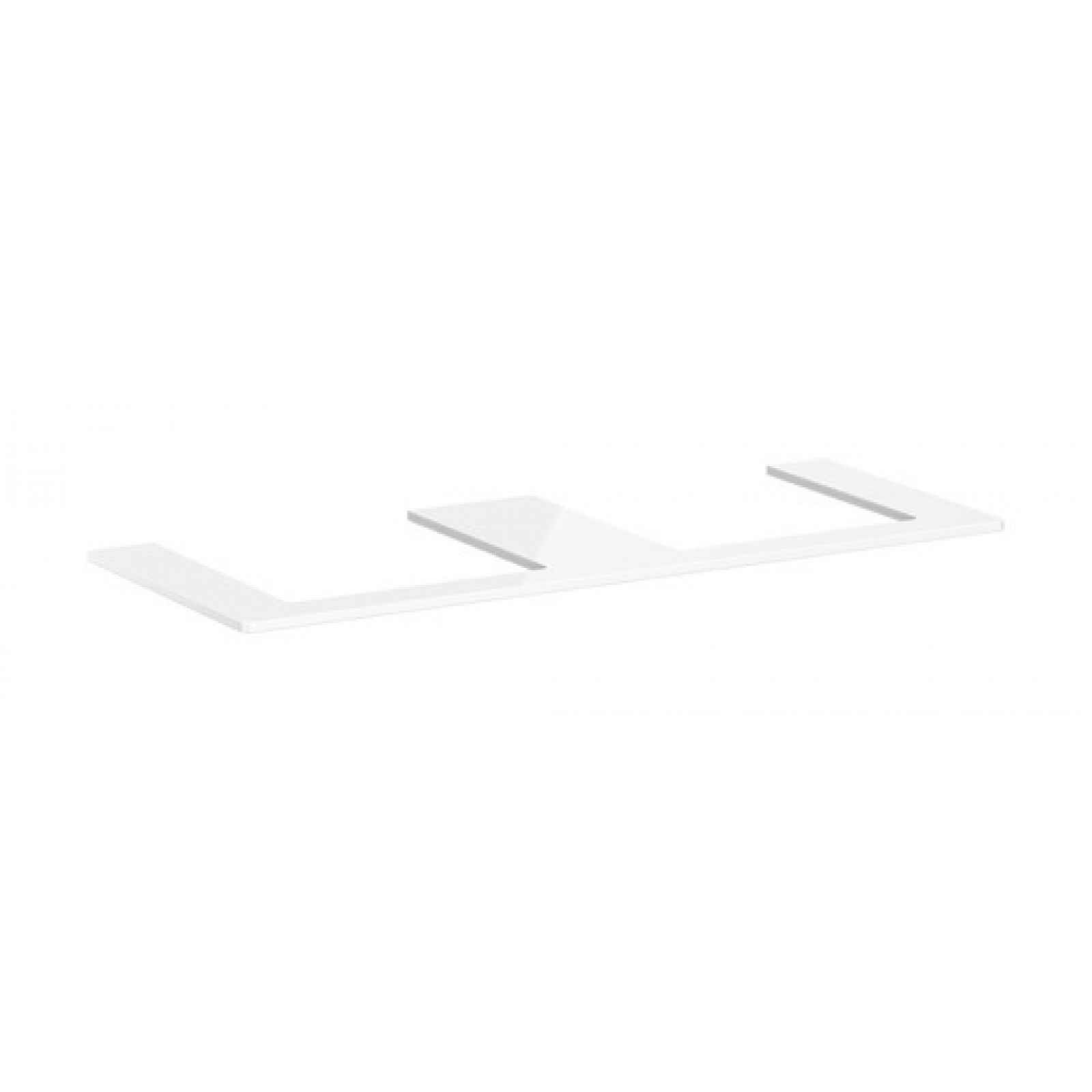 Deska pod umyvadlo Hansgrohe Xelu Q 136x1,6x55 cm bílá lesklá 54099050