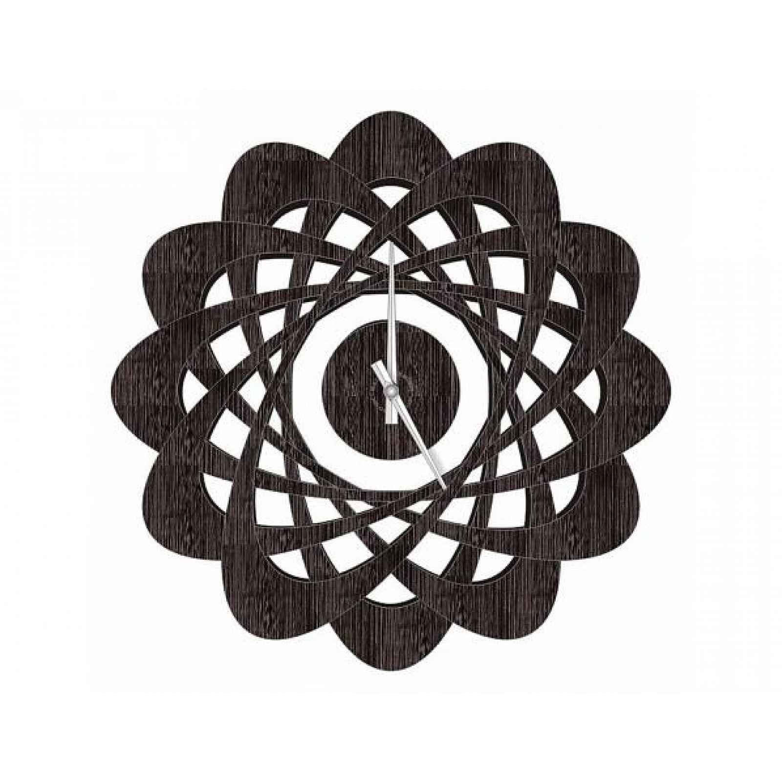 Designové nástěnné hodiny 1471 wenge Calleadesign 44cm