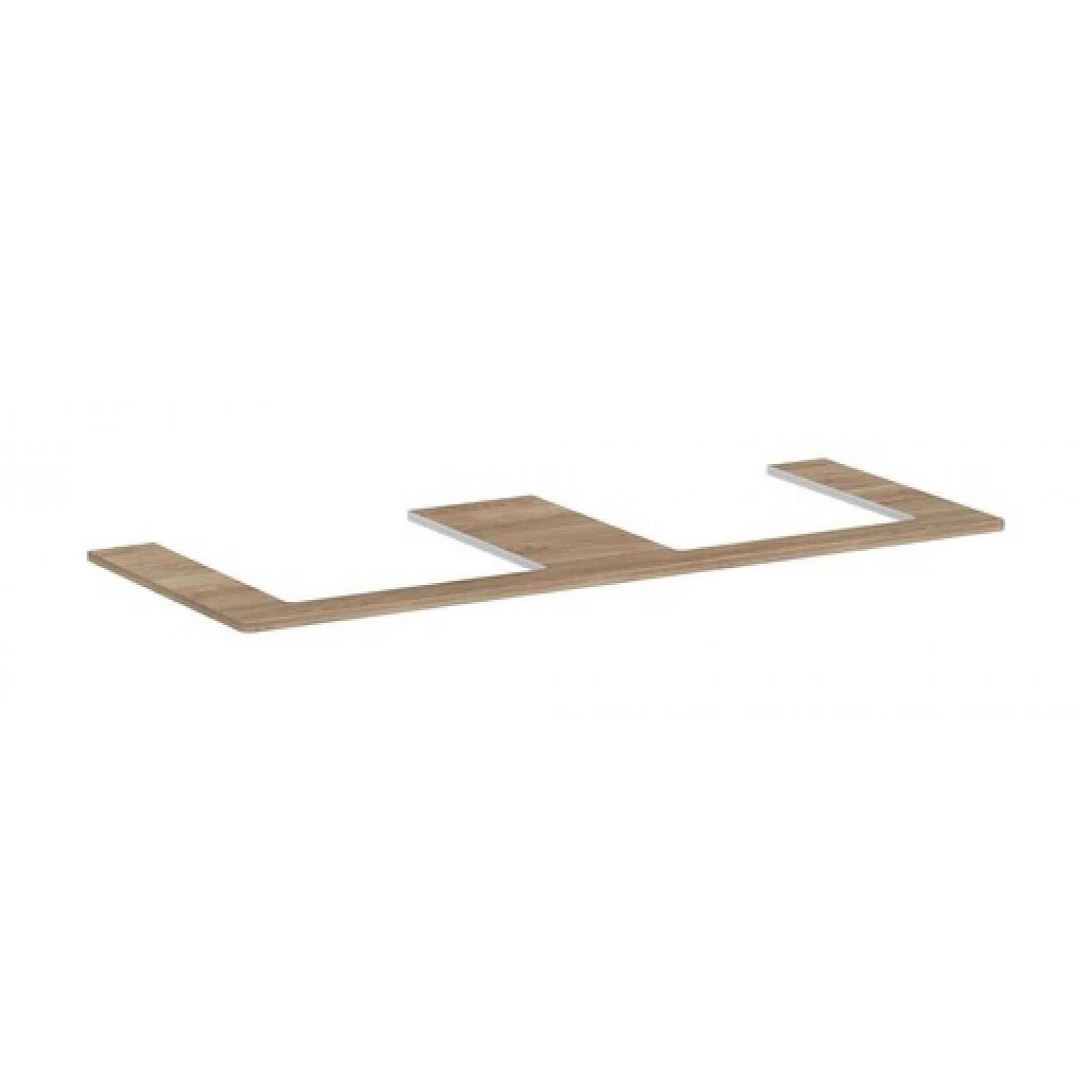 Deska pod umyvadlo Hansgrohe Xelu Q 136x1,6x55 cm přírodní dub 54099230