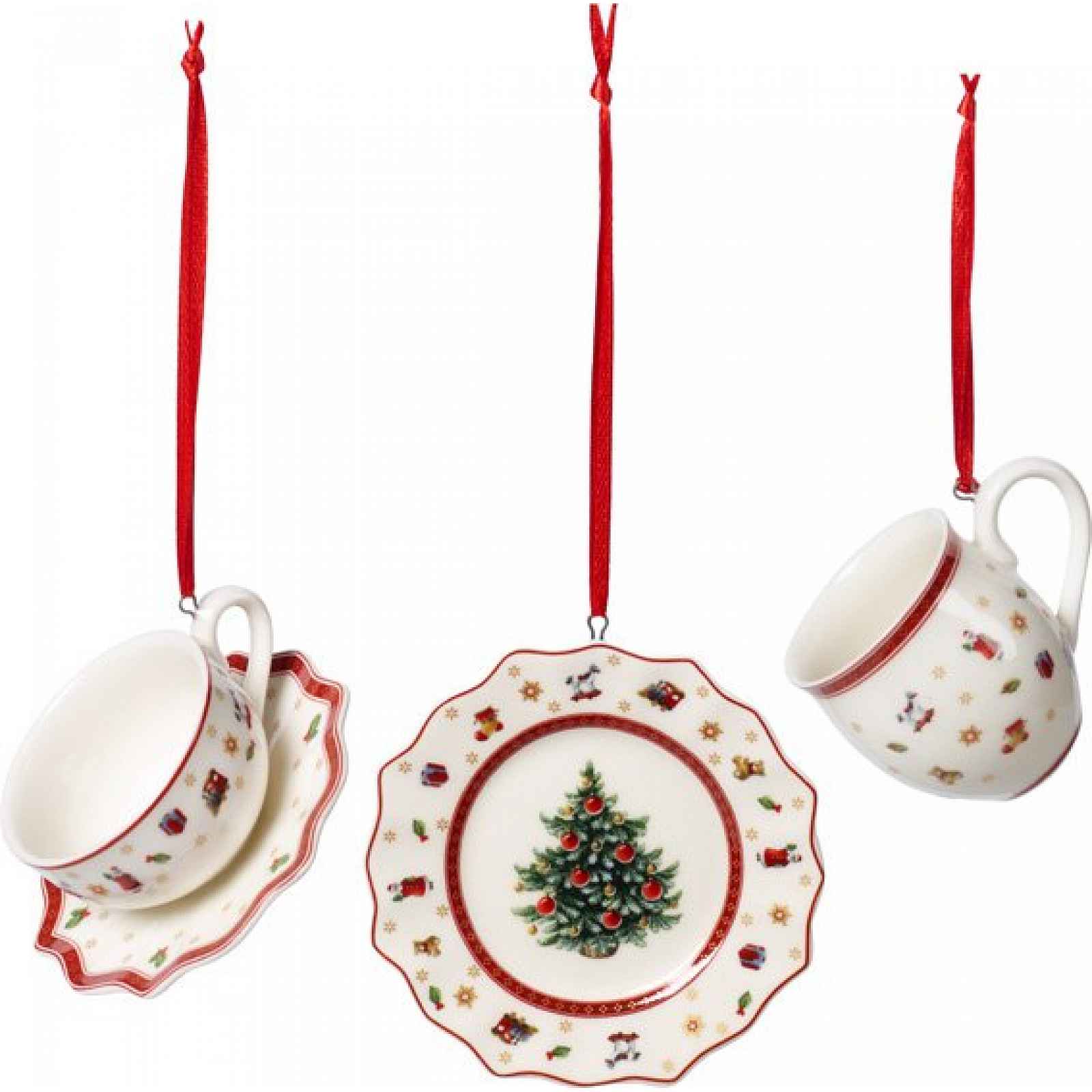 Villeroy & Boch Toy´s Delight Decoration vánoční závěsná dekorace, servis, 3 ks