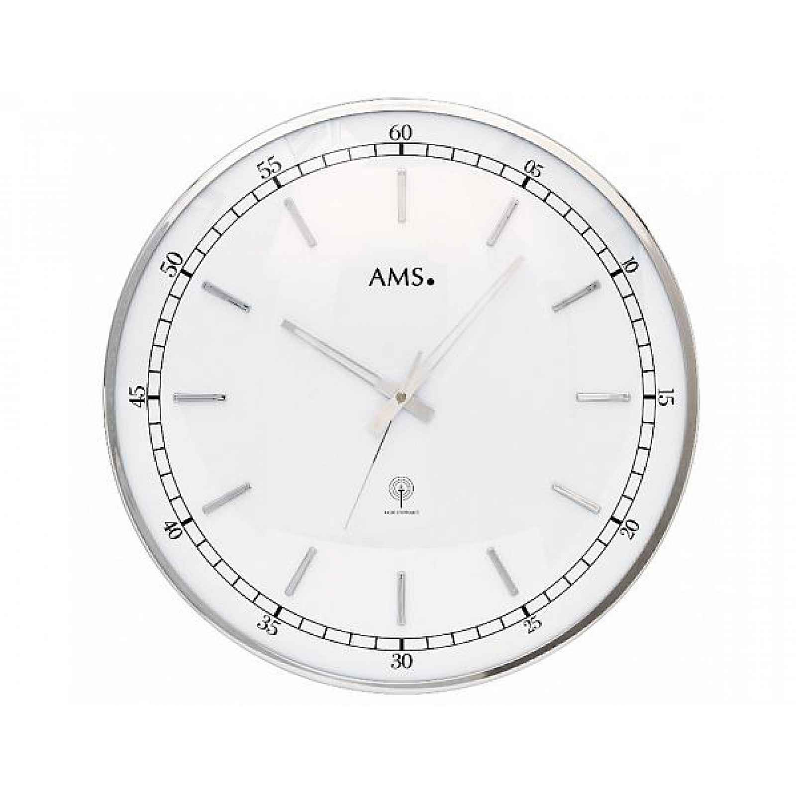Designové nástěnné hodiny 5608 AMS řízené rádiovým signálem 40cm