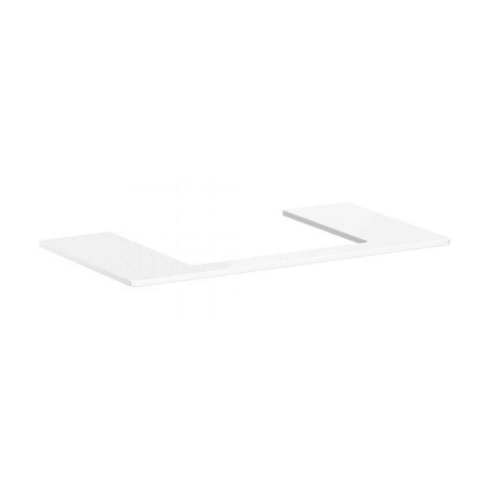 Deska pod umyvadlo Hansgrohe Xelu Q 98x1,6x55 cm bílá lesklá 54110050