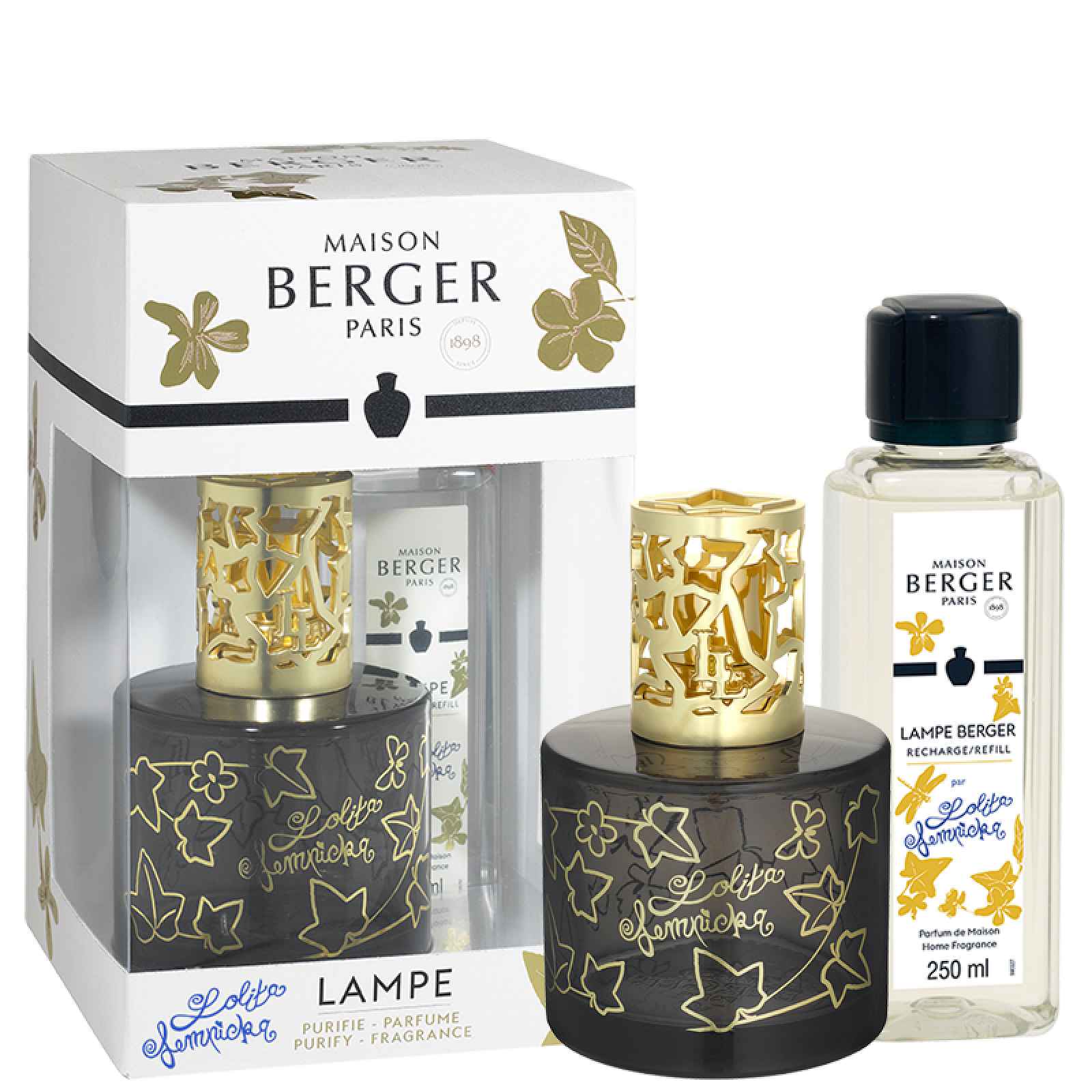 Maison Berger Paris Dárková sada: katalytická lampa Pure Lolita Lempicka, černá + Lolita Lempicka, 250 ml 4752