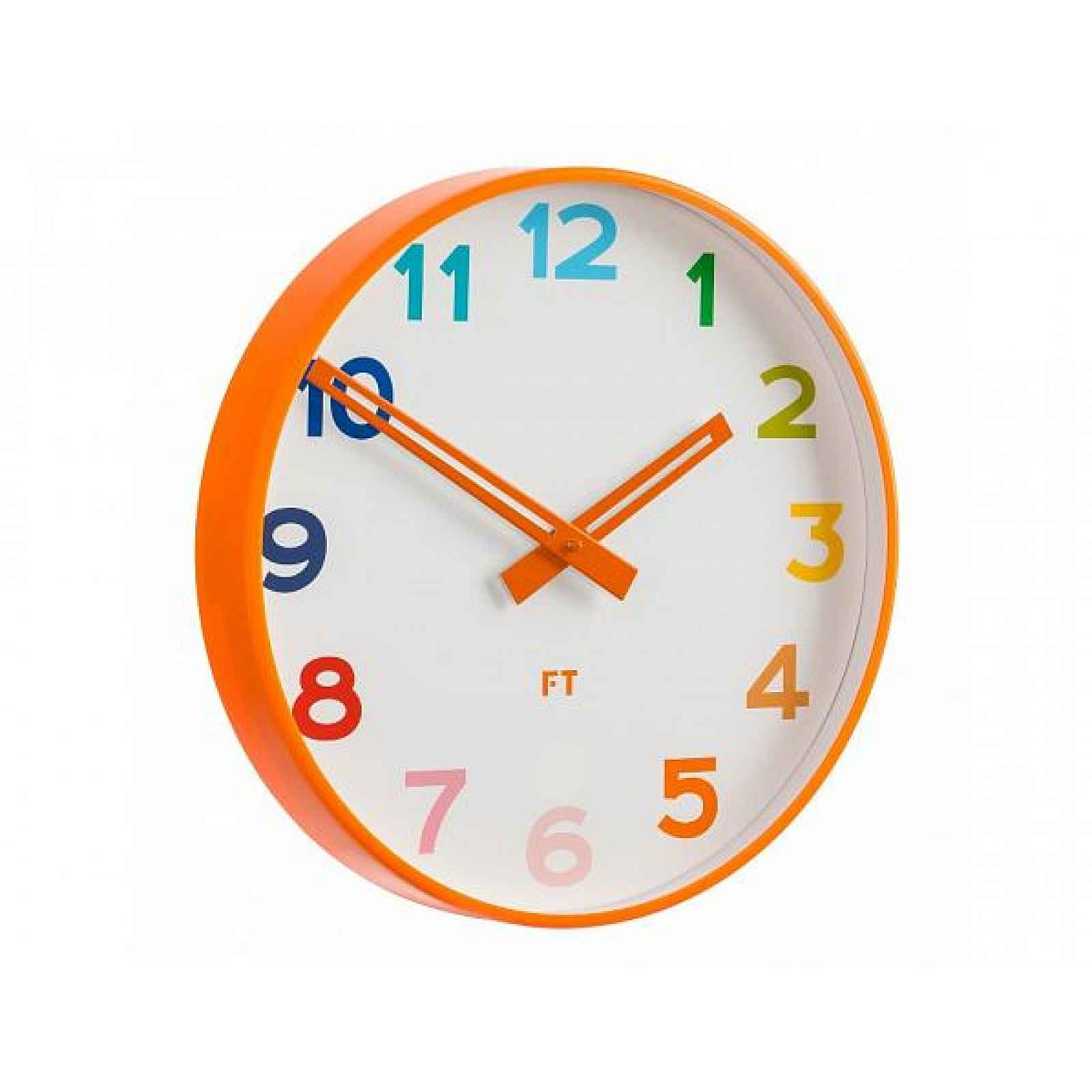 Dětské nástěnné hodiny Future Time FT5010OR Rainbow orange 30cm