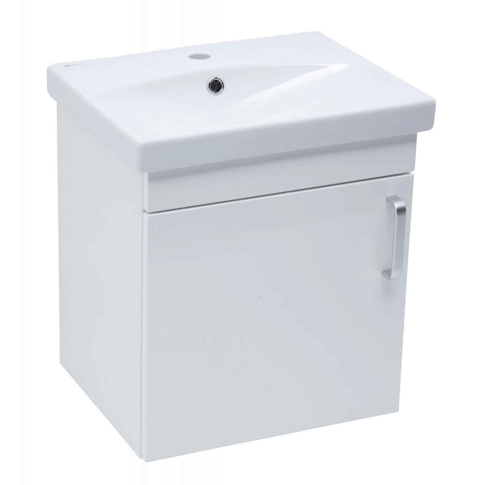 Koupelnová skříňka s umyvadlem Naturel Vario Dekor 50x51x40 cm bílá lesk VARIO250BIBL