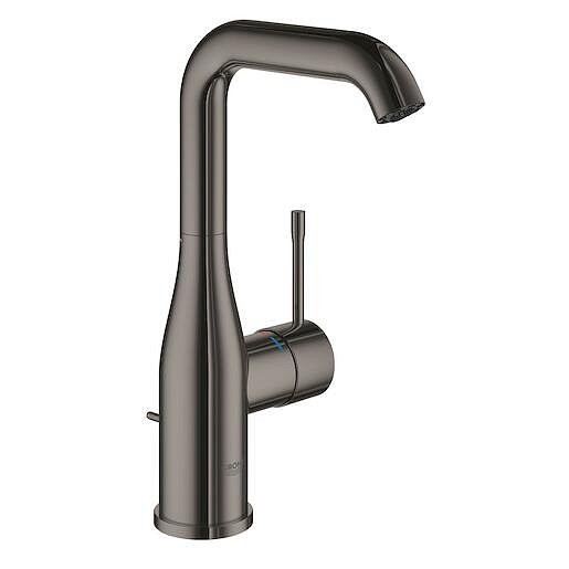 Vysoká umyvadlová baterie Grohe Essence New s otočným raménkem Hard Graphite 32628A01