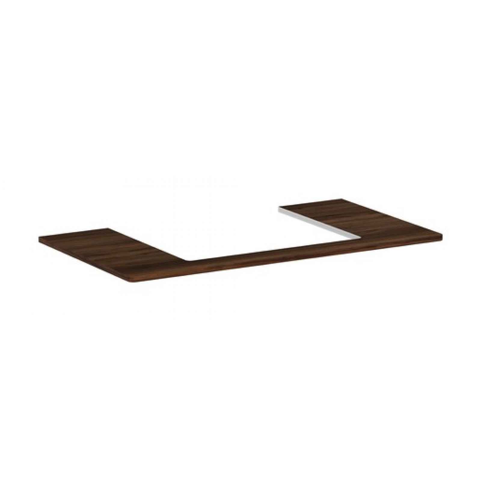 Deska pod umyvadlo Hansgrohe Xelu Q 98x1,6x55 cm tmavý ořech 54110630